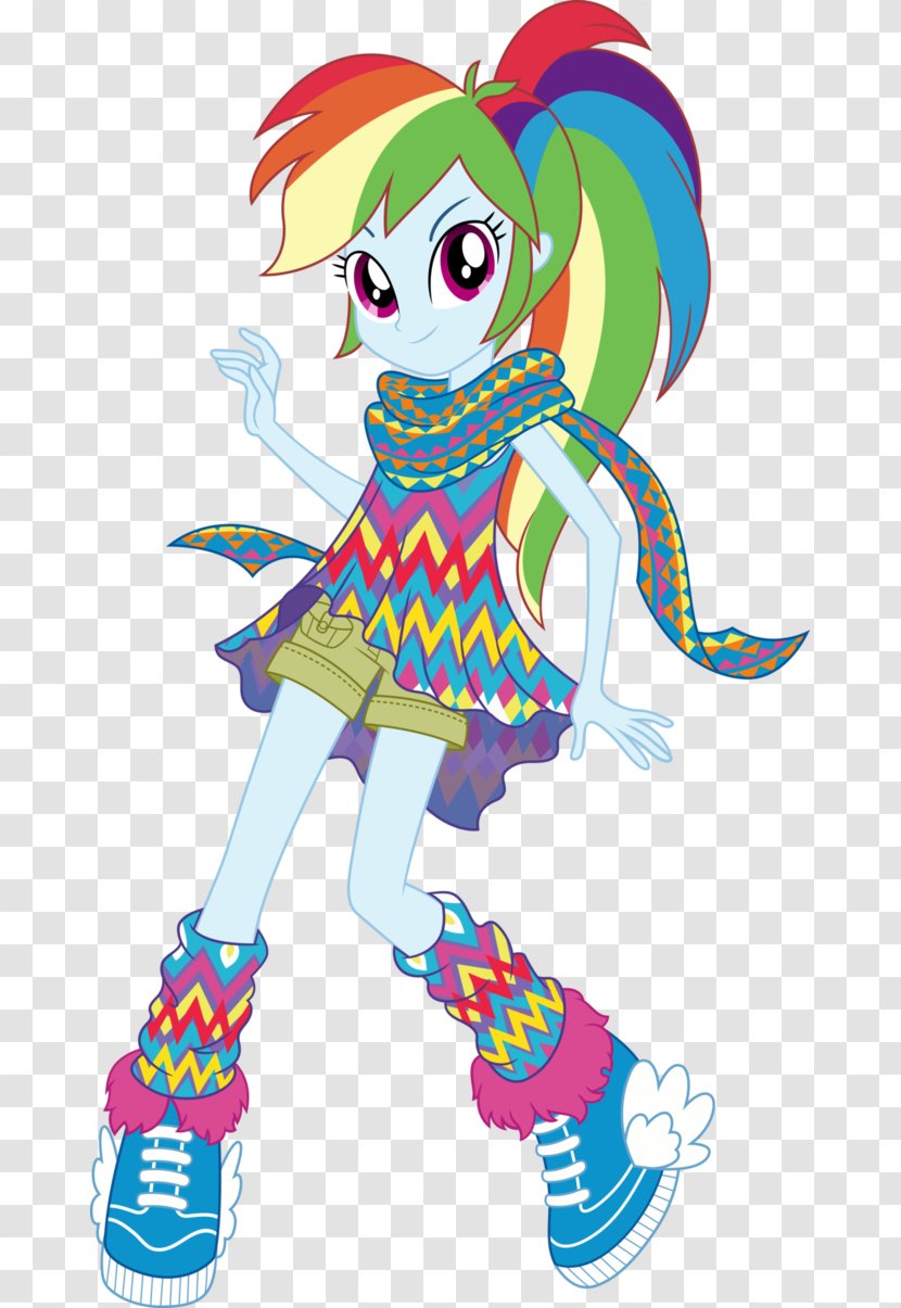 Rainbow Dash Rarity Pinkie Pie Applejack Pony - Geometric Vector Transparent PNG