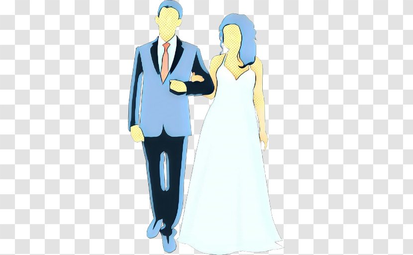 Bride And Groom Cartoon - Style Transparent PNG
