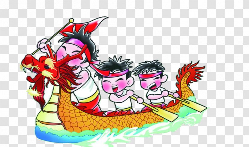Sho Dun Festival Bateau-dragon Dragon Boat Rowing - Chalk Painting For Racing Transparent PNG