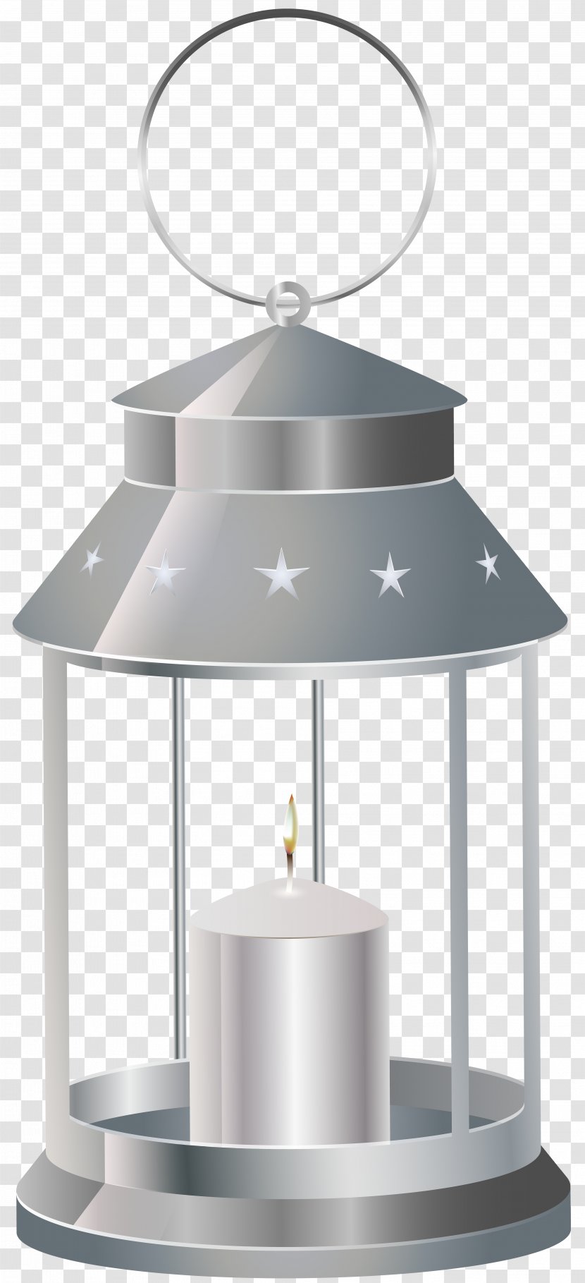 Lantern Candle Clip Art - Blog - Silver With Transparent Image Transparent PNG