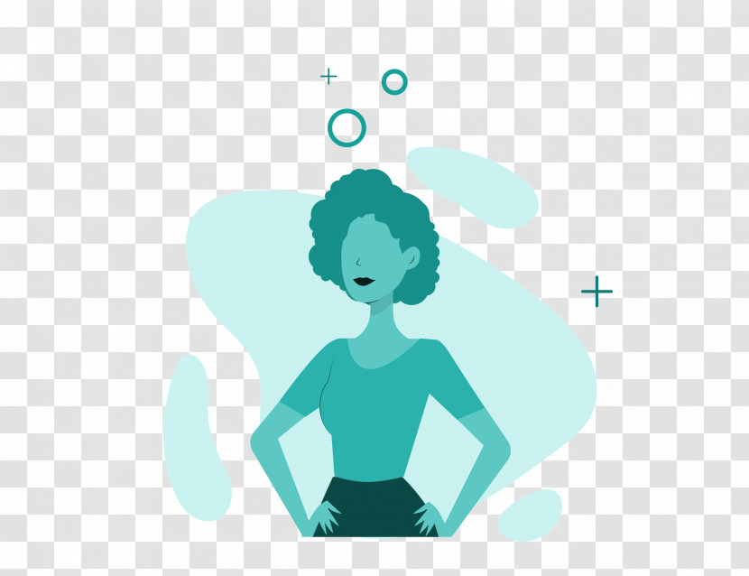Human Logo Cartoon Behavior Turquoise Transparent PNG