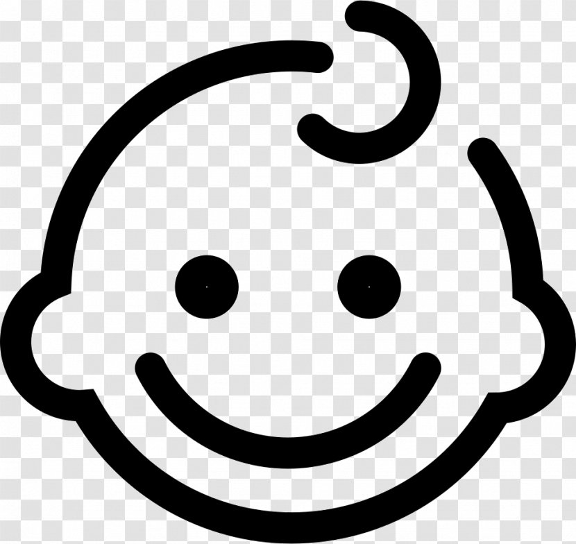 Kindergarten Smiley Clip Art - Black And White Transparent PNG