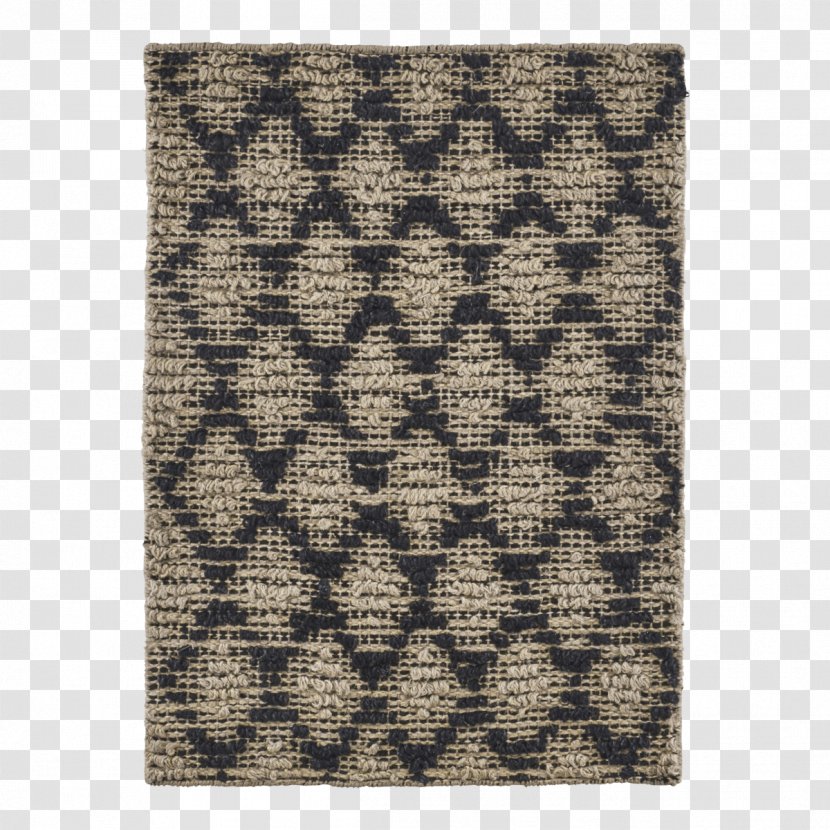 Carpet Jute Textile Vloerkleed Blanket - Black - Harlequin Transparent PNG