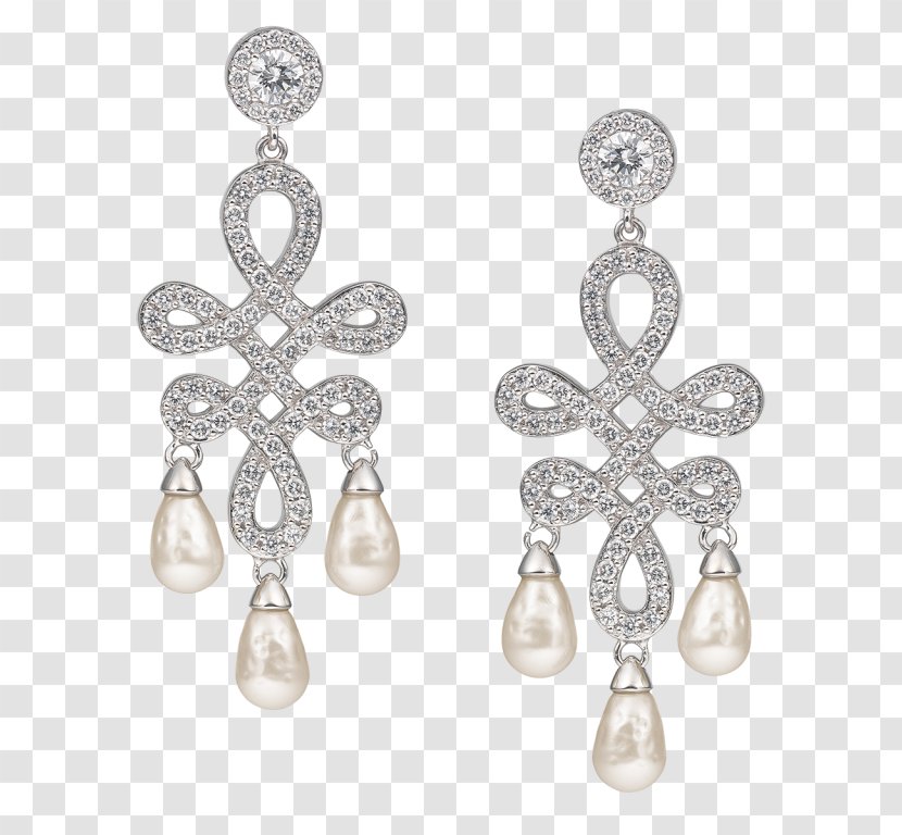 Earring Jewellery Silver Majorica Pearl Gold Transparent PNG
