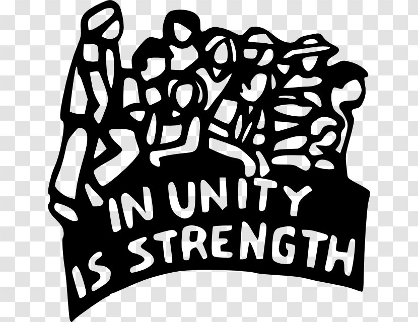 Unity Makes Strength Essay United We Stand, Divided Fall Moral Writing - Black And White Transparent PNG