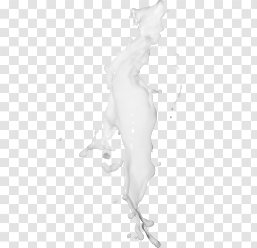 Cow's Milk Liquid Splash - Monochrome Photography Transparent PNG