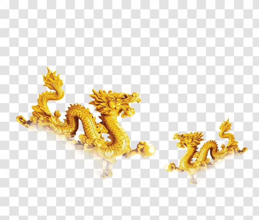 Chinese Dragon Yellow - Totem Transparent PNG