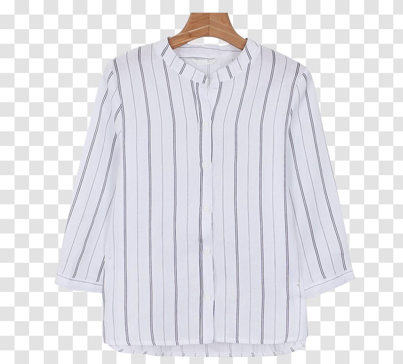 Blouse Long-sleeved T-shirt Collar - Long Sleeved T Shirt Transparent PNG