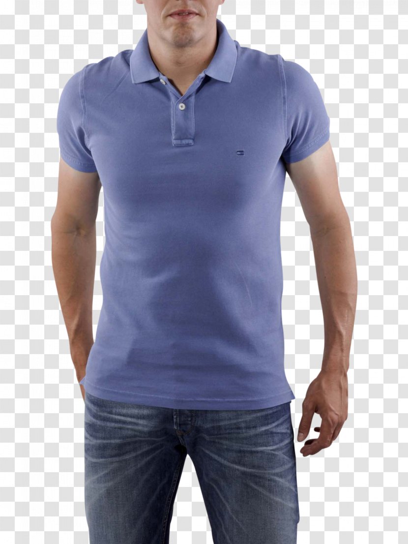 T-shirt Polo Shirt Tennis Cobalt Blue Sleeve - Clothing Transparent PNG