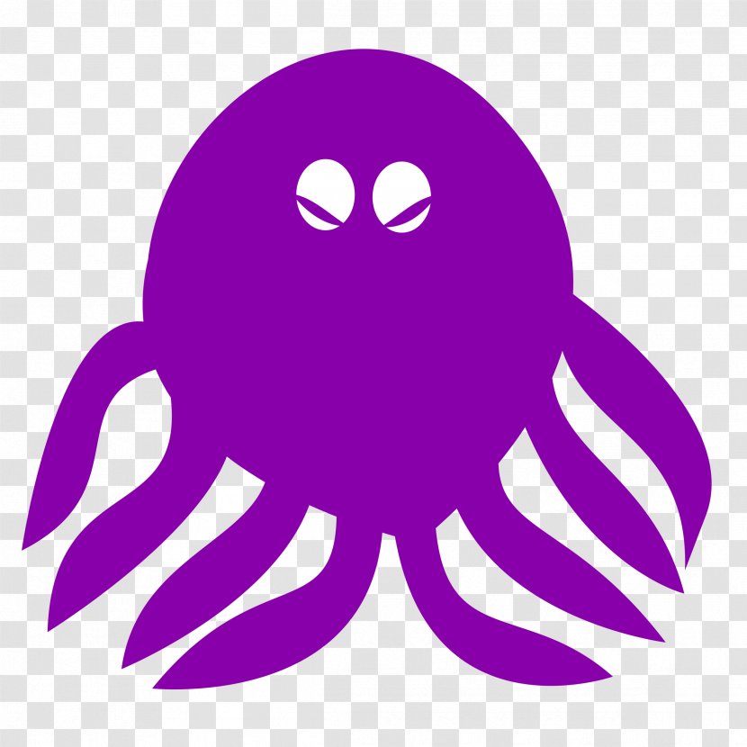 Octopus Clip Art Color Animal Openclipart - Silhouette - Octopus. Transparent PNG