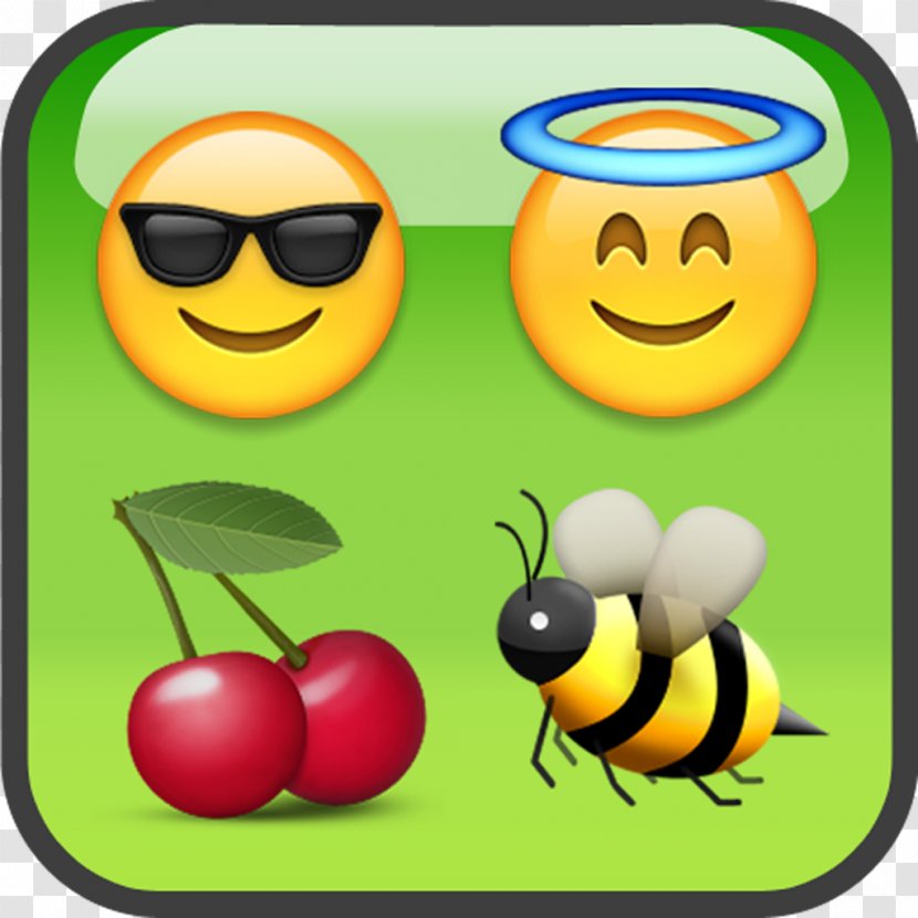 Honey Bee Emoji Sticker Emoticon - Fruit Transparent PNG