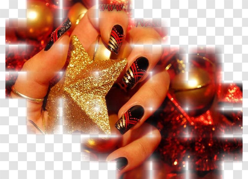 Nail Art Gel Nails Manicure Pedicure - Christmas Decoration Transparent PNG