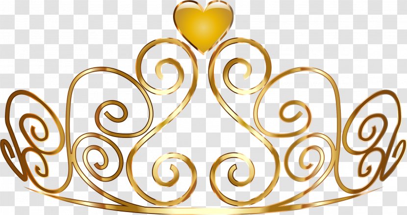 Crown Princess Gold Clip Art Transparent PNG