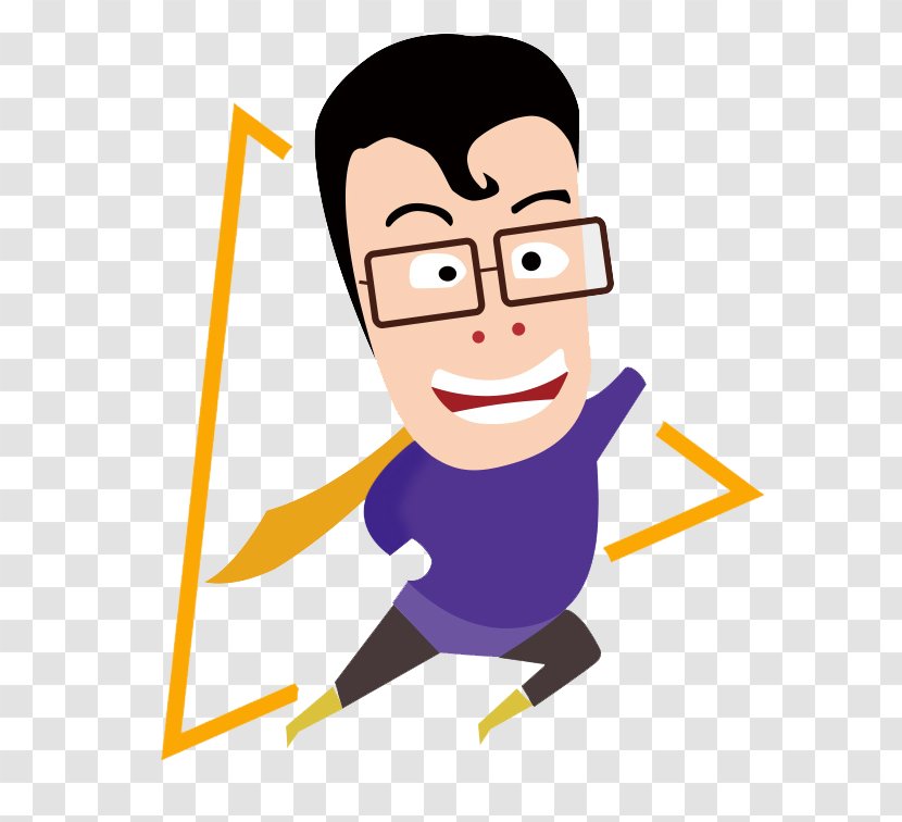 Clark Kent Cartoon - Smile - Superman Transparent PNG