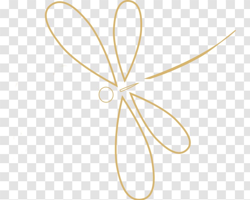 Butterfly Body Jewellery Font - Yellow Transparent PNG