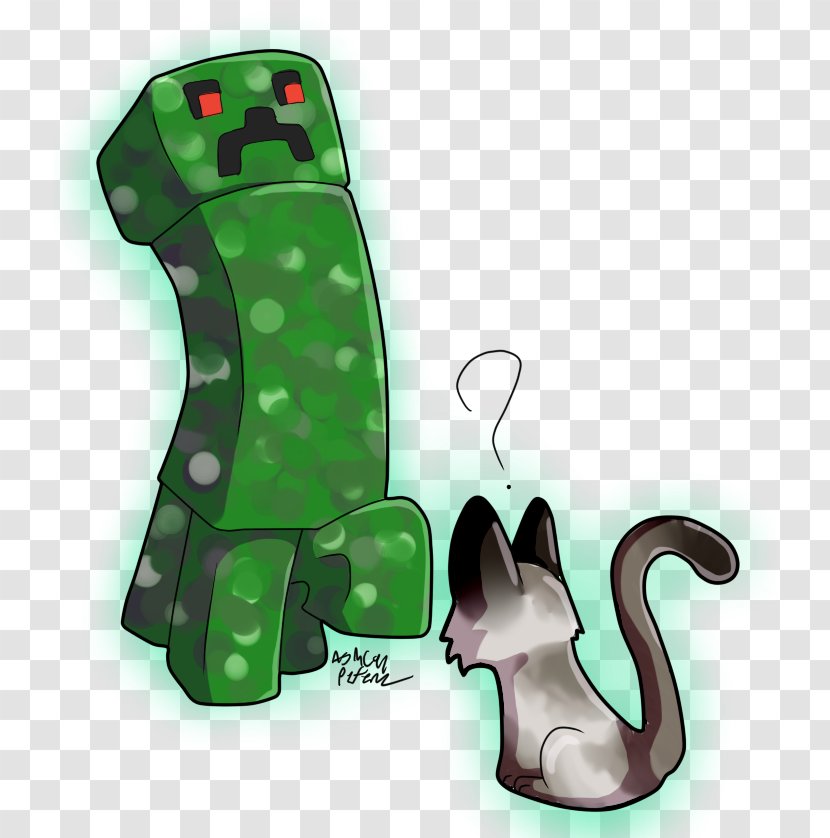 Minecraft Mods Cat Creeper Art - Dog Transparent PNG