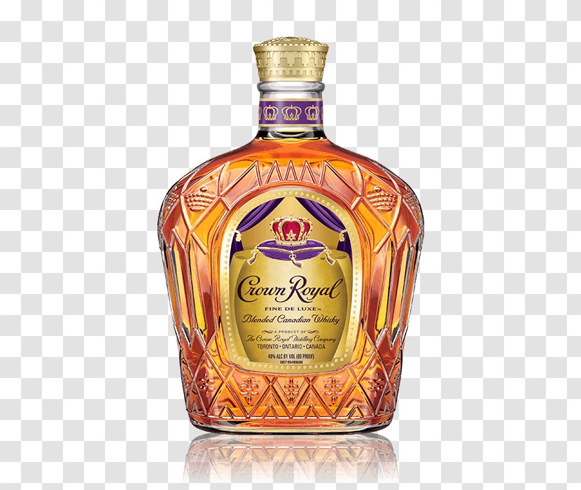 Crown Royal Blended Whiskey Canadian Whisky Distilled Beverage - Larger Than Barrel Transparent PNG
