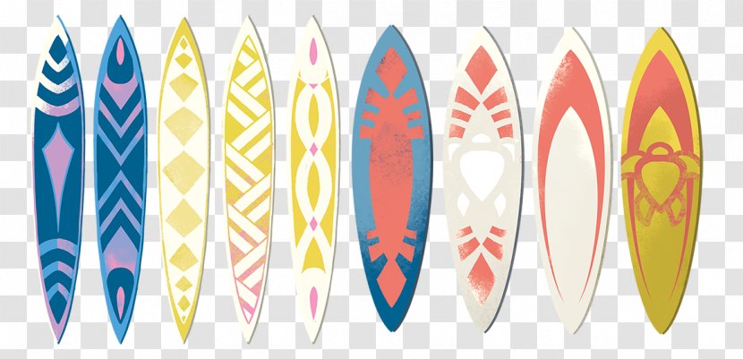 Surfboard Font - Sports Equipment - Design Transparent PNG