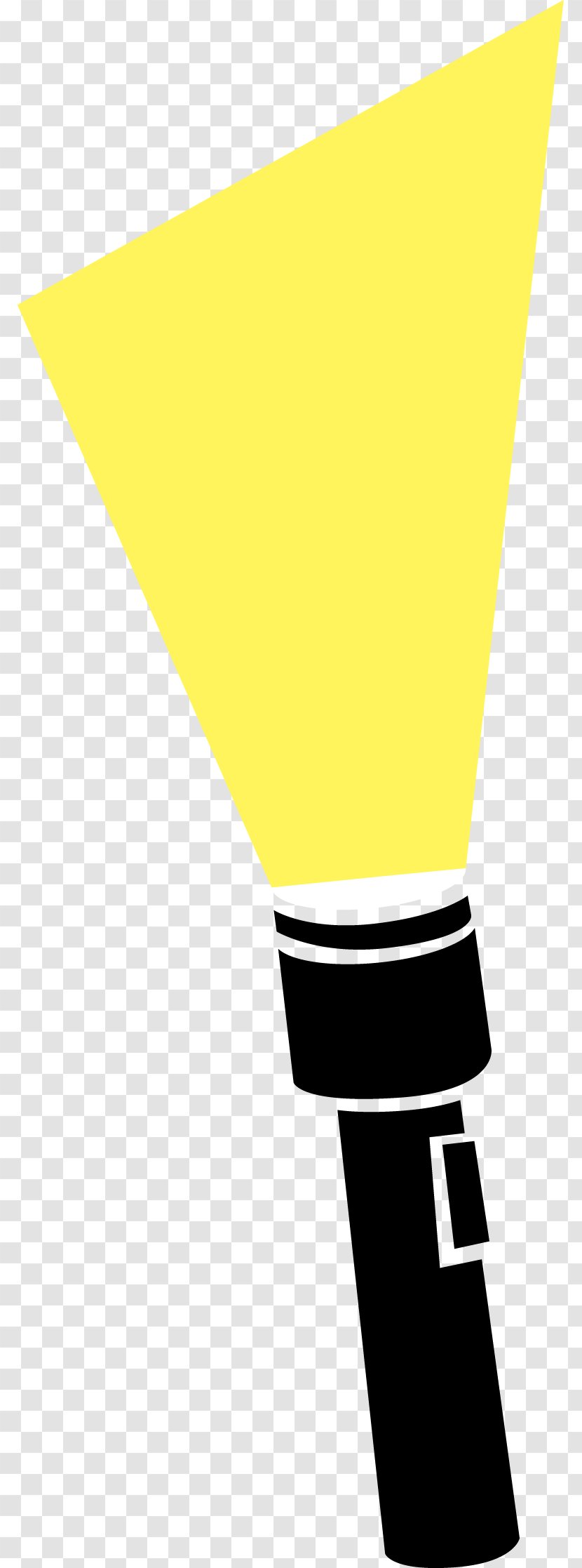 Yellow Angle Font - Flashlight Cliparts Transparent PNG