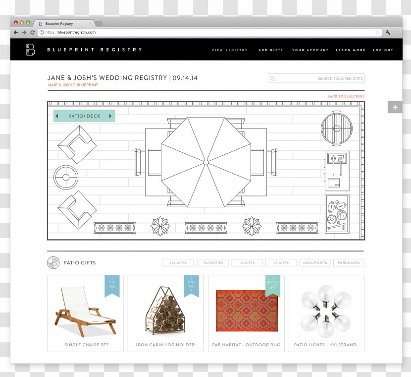 Bridal Registry Wedding Wish List Bride - Personal Website - Blueprint Transparent PNG