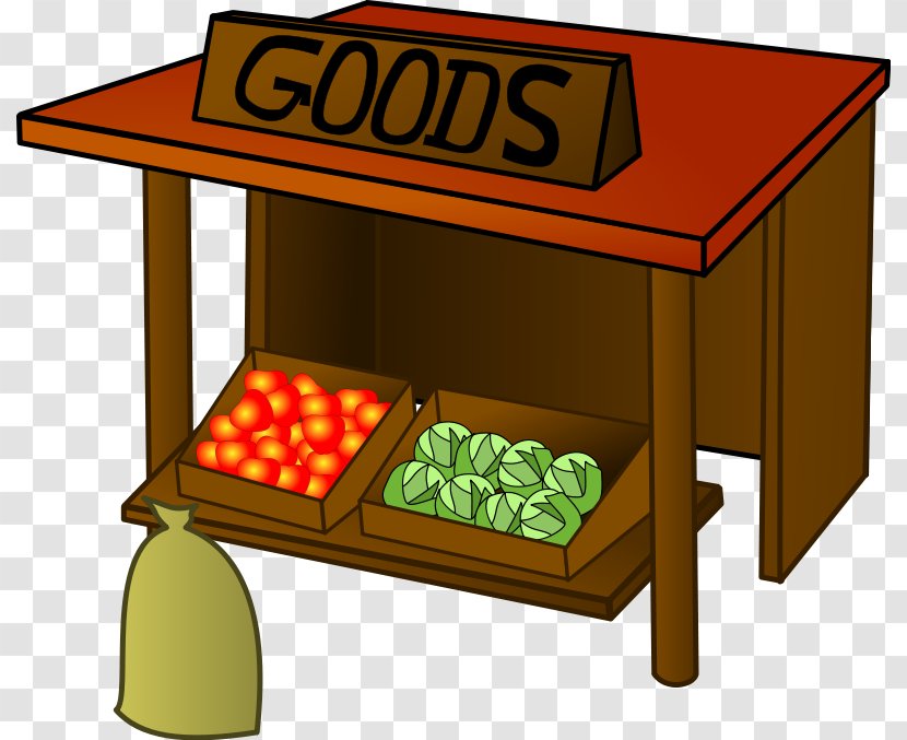 Marketplace Market Stall Farmers Clip Art - Table - Egore Transparent PNG