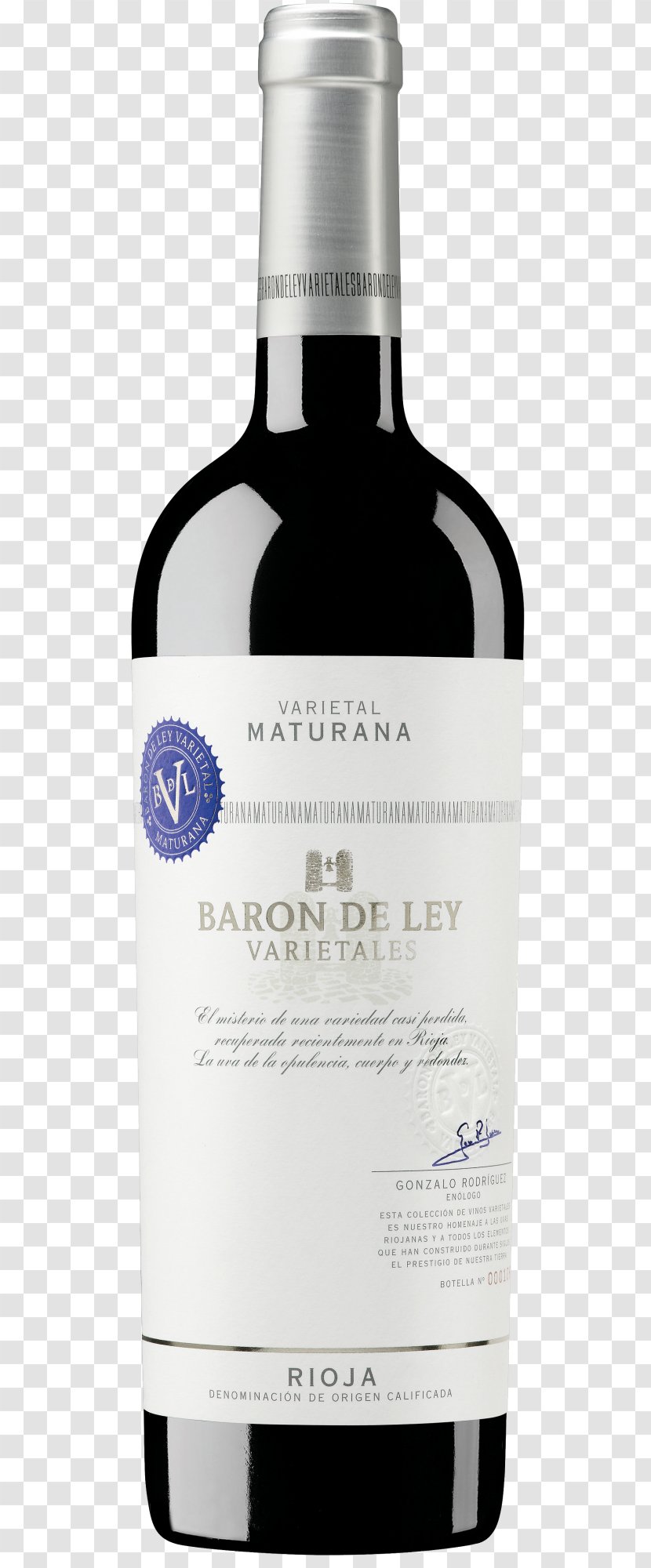 Tempranillo Graciano Grenache Rioja Wine - Baron De Ley Transparent PNG