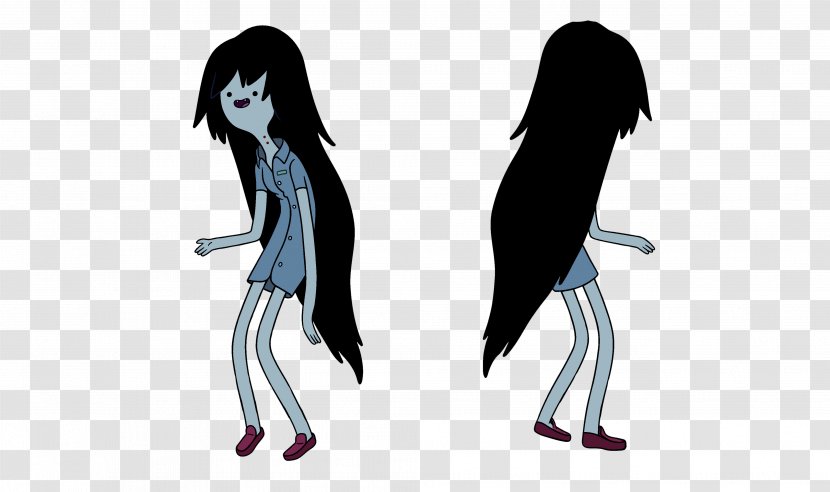 Marceline The Vampire Queen Paper Model Drawing Art - Silhouette - Xd Transparent PNG