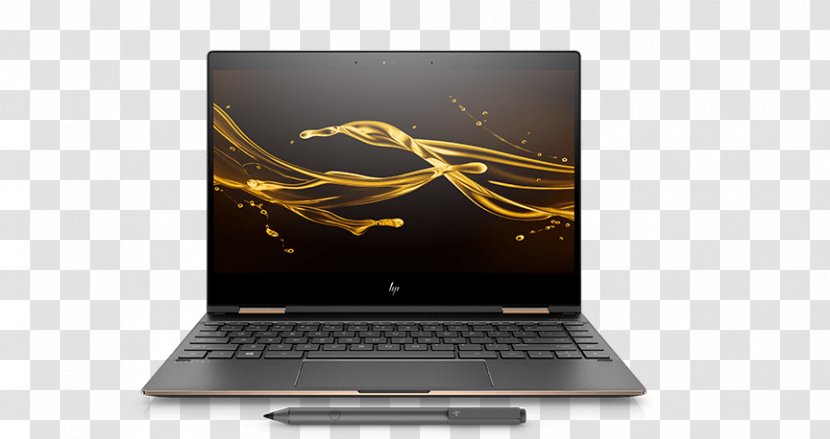 Laptop Hewlett-Packard MacBook Pro Intel HP Spectre X360 13 - Netbook - Top Transparent PNG