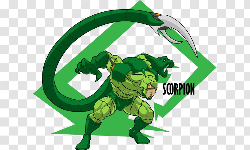 Mac Gargan Spider-Man Dr. Curt Connors Venom Scorpion - Grass - SCORPION CARTOON Transparent PNG