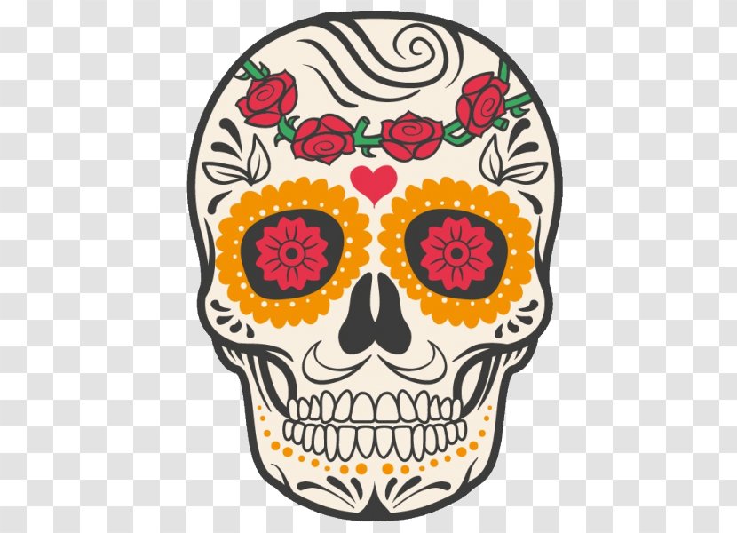 Calavera Mexican Cuisine Mexico Day Of The Dead Human Skull Symbolism Transparent PNG