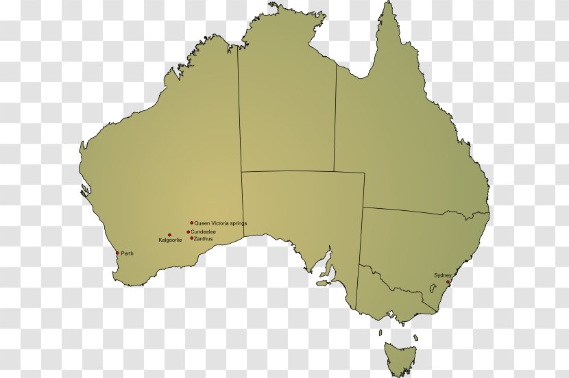 Flag Of Australia Clip Art - Map - Desert Vector Transparent PNG