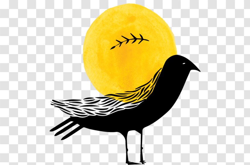 Eagle Drawing - Yellow Silhouette Transparent PNG