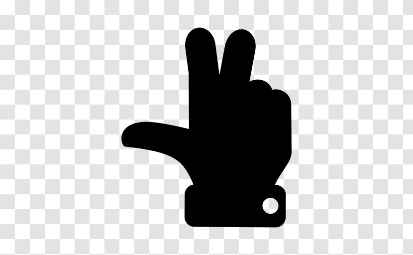 Middle Finger Background - Index - Sign Language Blackandwhite Transparent PNG
