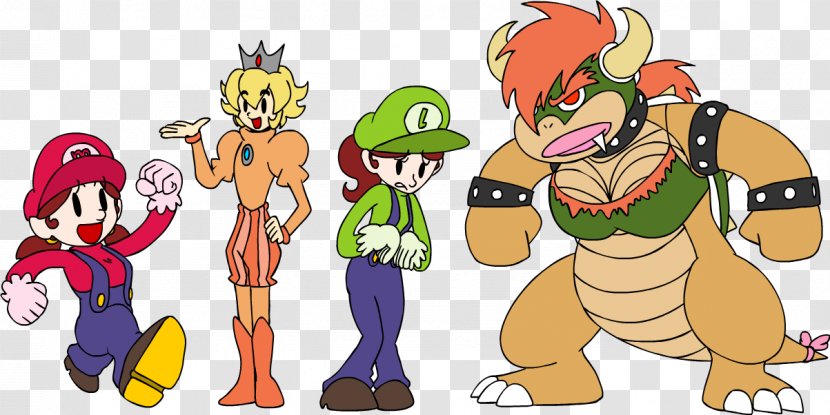 Mario Bros. Gender Bender Luigi Genderswap - Frame Transparent PNG