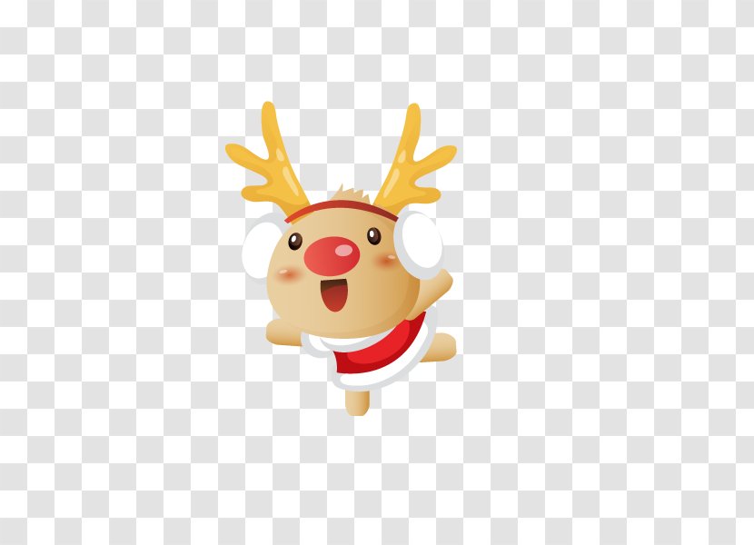 Santa Claus's Reindeer Rudolph - Festival Transparent PNG