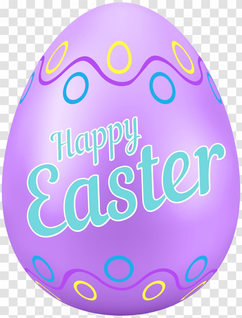 Easter Egg Bunny Clip Art - Blue - Happy Eggs Transparent PNG