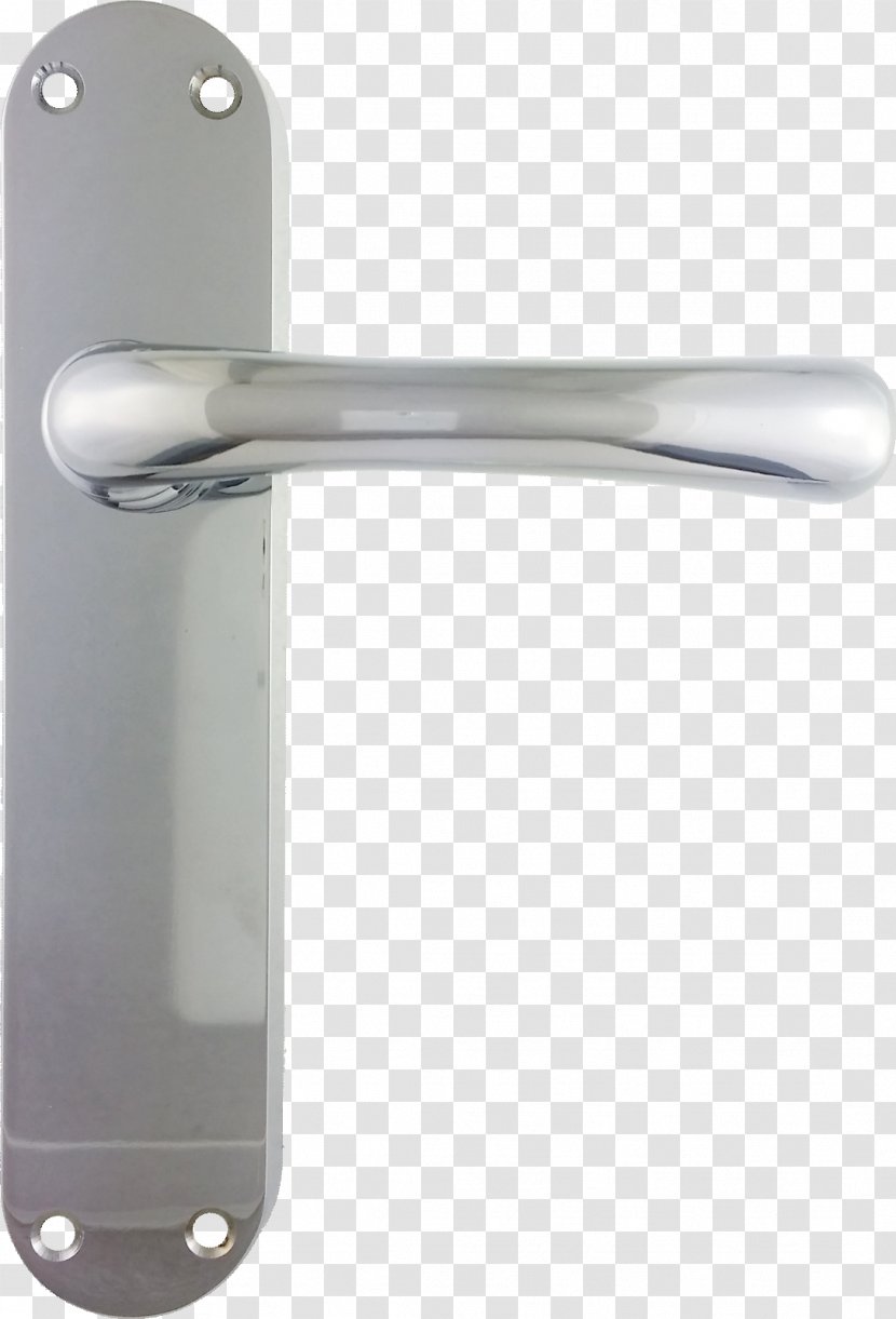 Door Handle DIY Store Angle - Hardware - Chrome Transparent PNG