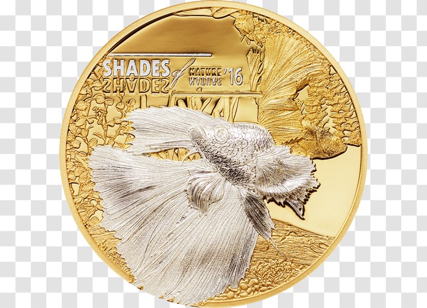 Silver Coin Proof Coinage Mint - Eagle - Siamese Fighting Fish Transparent PNG
