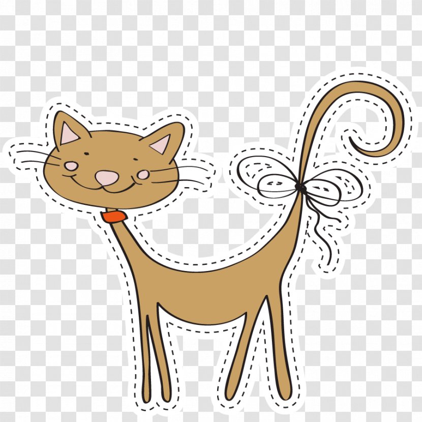 Cat Greeting Card Birthday Cartoon - Like Mammal - Vector Pet Transparent PNG