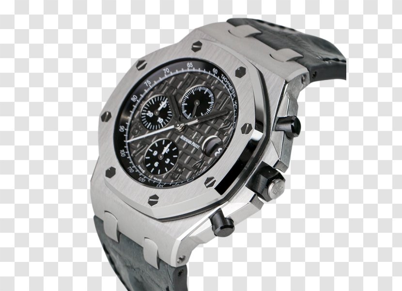 Audemars Piguet Royal Oak Offshore Chronograph Watch Strap Steel - Platinum Transparent PNG