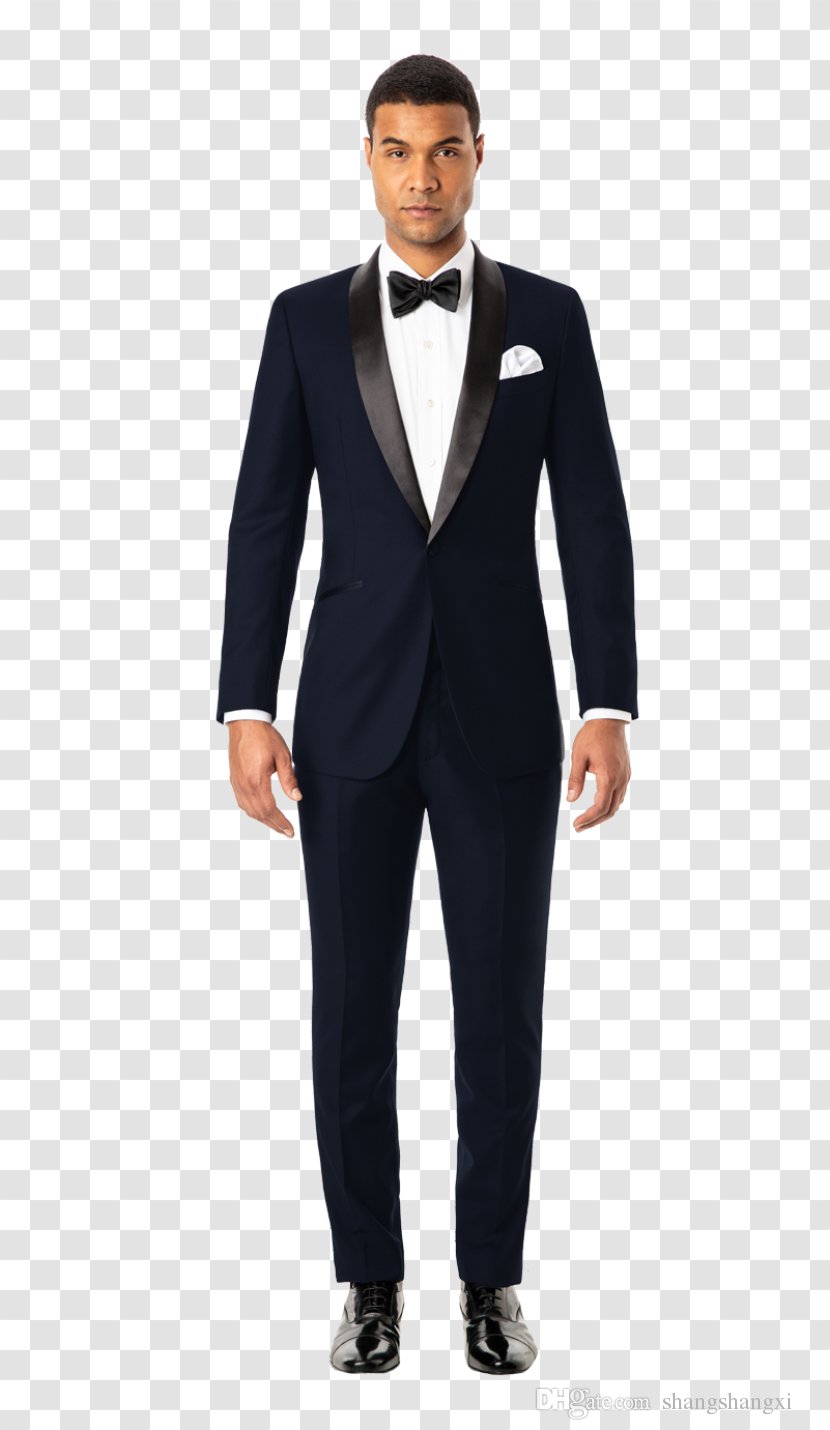 Tuxedo Lapel Suit Jacket Blue - Fashion - Groom Transparent PNG