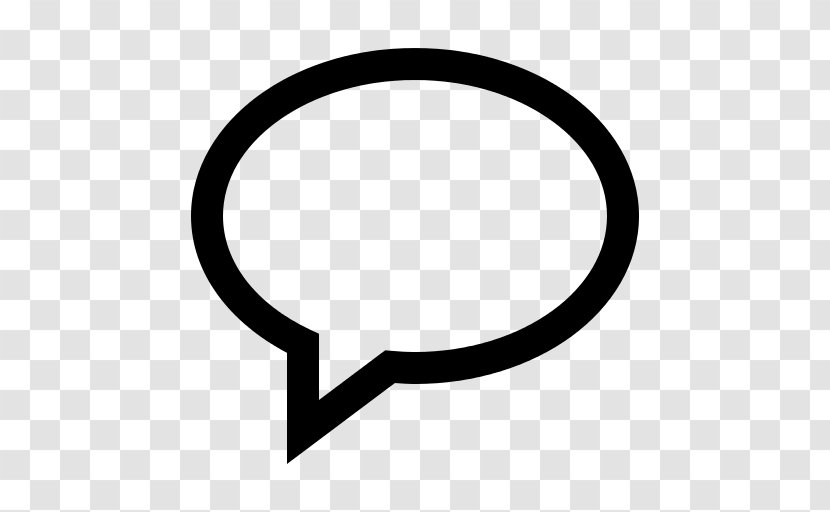 Speech Balloon Dialogue Download - Black And White Transparent PNG