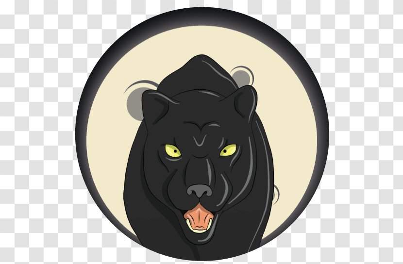 Cat Puma Cartoon Snout Black Panther - M Transparent PNG