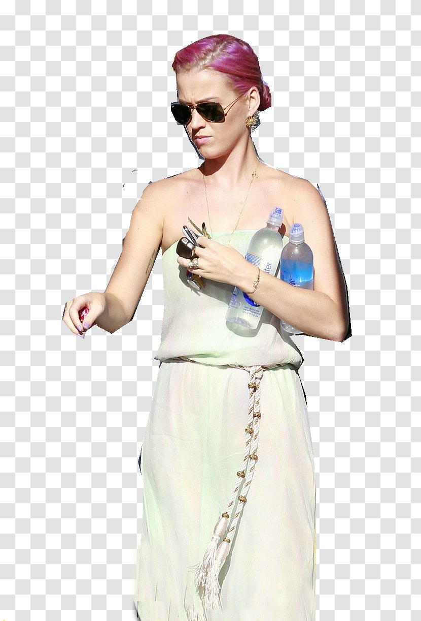 Shoulder Costume Katy Perry Pink Hair - Heart Transparent PNG