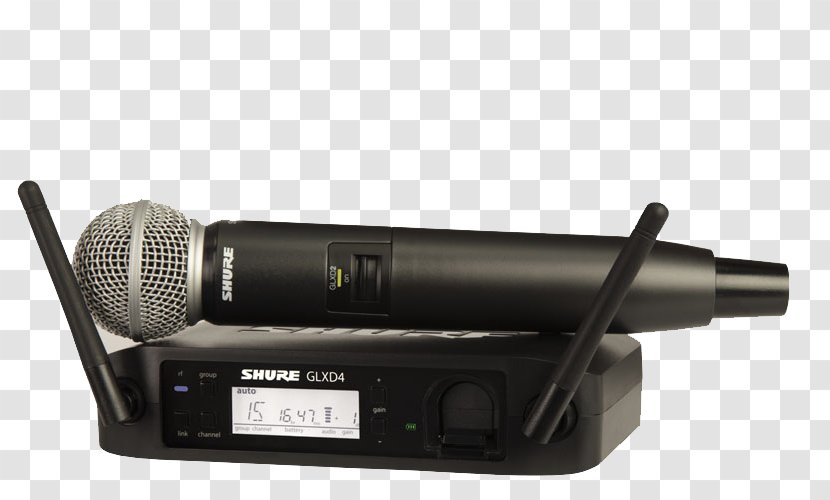 Shure SM58 Microphone GLXD24/SM58 BETA 87A - Glxd24eb58 Transparent PNG