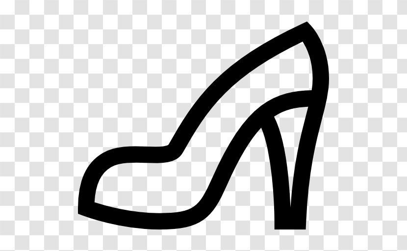 High-heeled Shoe Absatz Clip Art - Black And White Transparent PNG