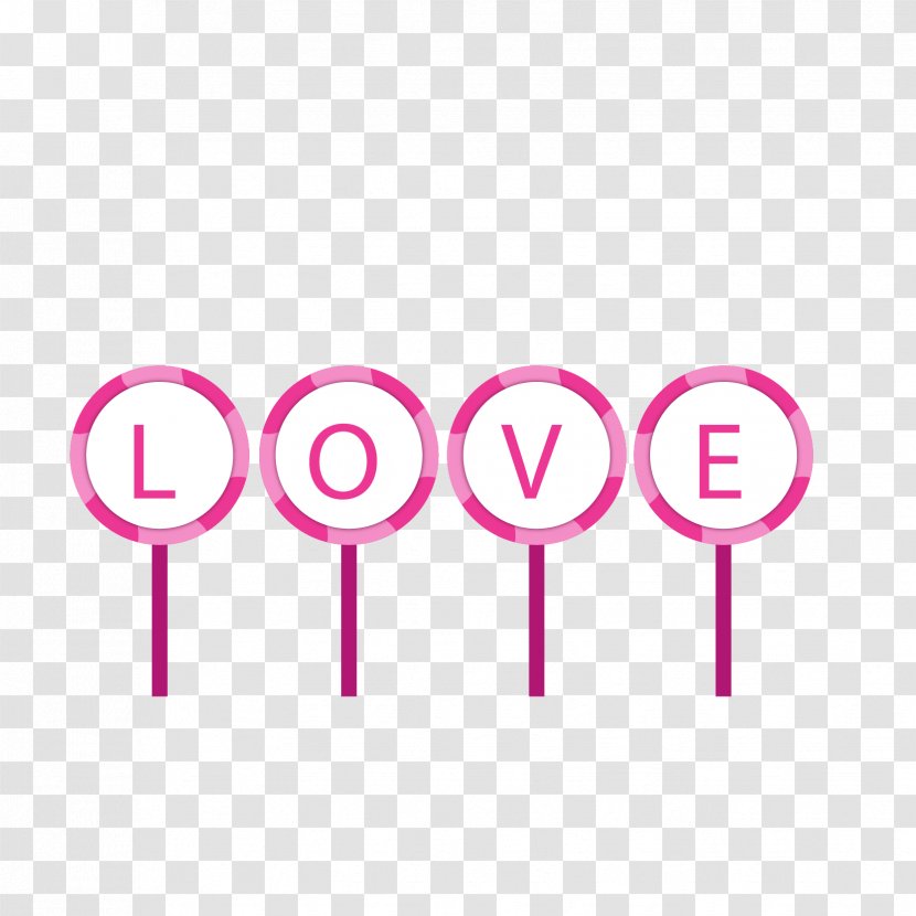 Pink Love - Brand - LOVE Word Art Vector Transparent PNG