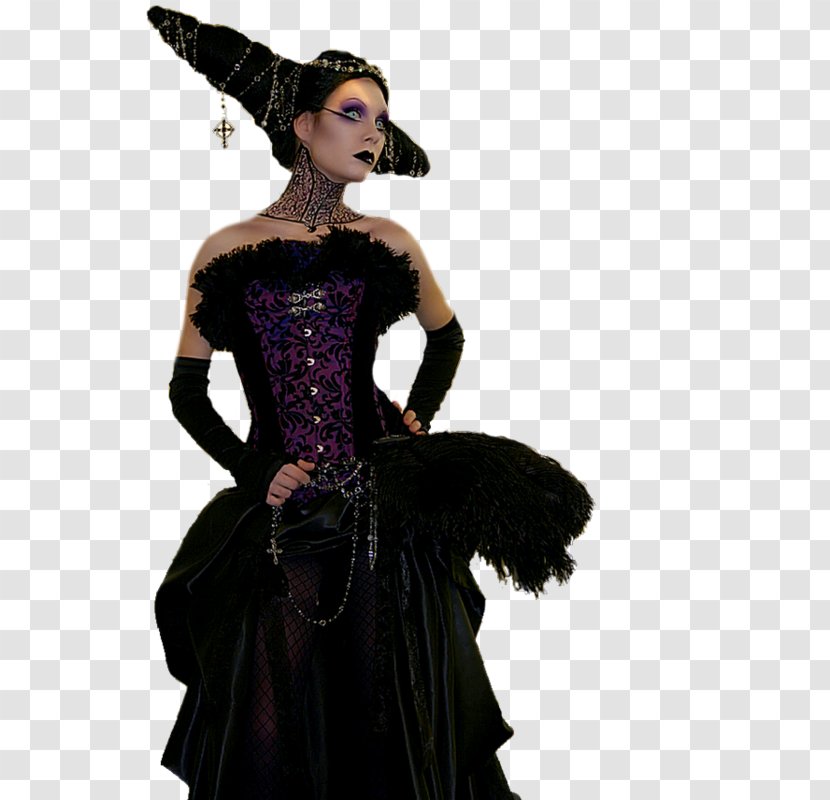 Costume Gothic Fashion Et Tu Me Diras France Halloween - Purple - Design Transparent PNG
