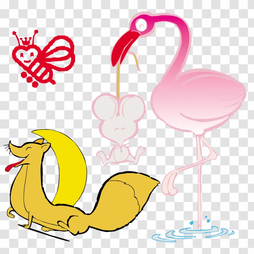 Cartoon Rat Clip Art - Beak - Small Bees And Rats Transparent PNG