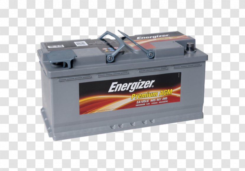 Car VRLA Battery Rechargeable Automotive Ampere Hour - Volt Transparent PNG